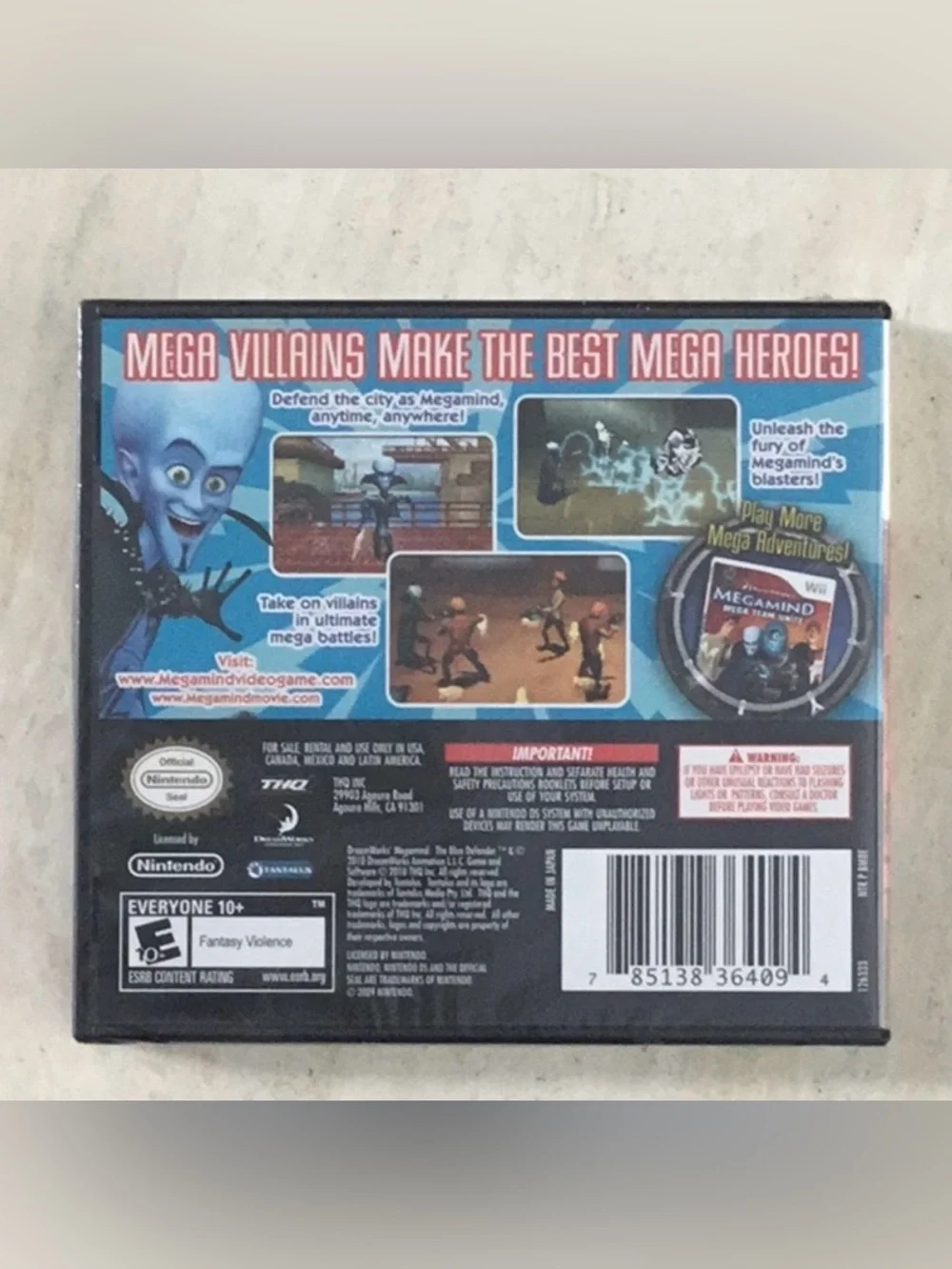 Megamind The Blue Defender Nintendo DS Game New